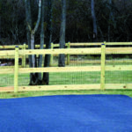 3 Board Paddock Wire Mesh Fence