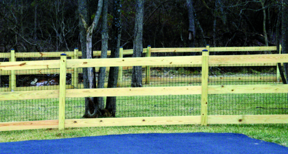 3 Board Paddock Wire Mesh Fence