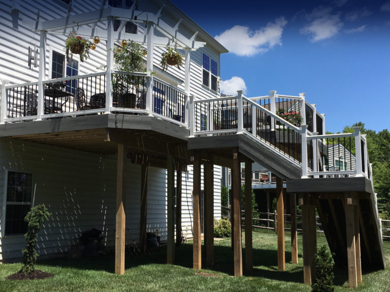 Composite Deck with Support Columns