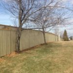 Wood Privacy Fence with Lattice