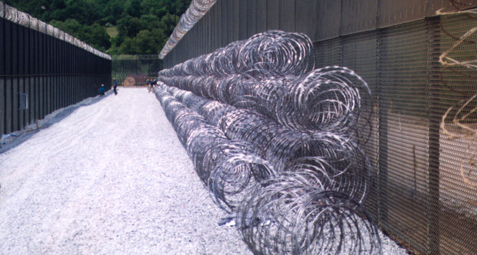 Barbed Wire Prison Fence