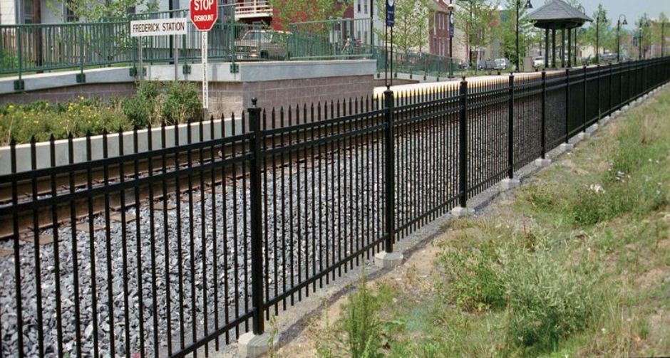 RailRoad Ornamental Iron Embassy Fence