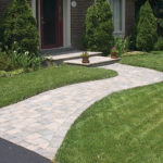 Brick Pattern Paver Walkway