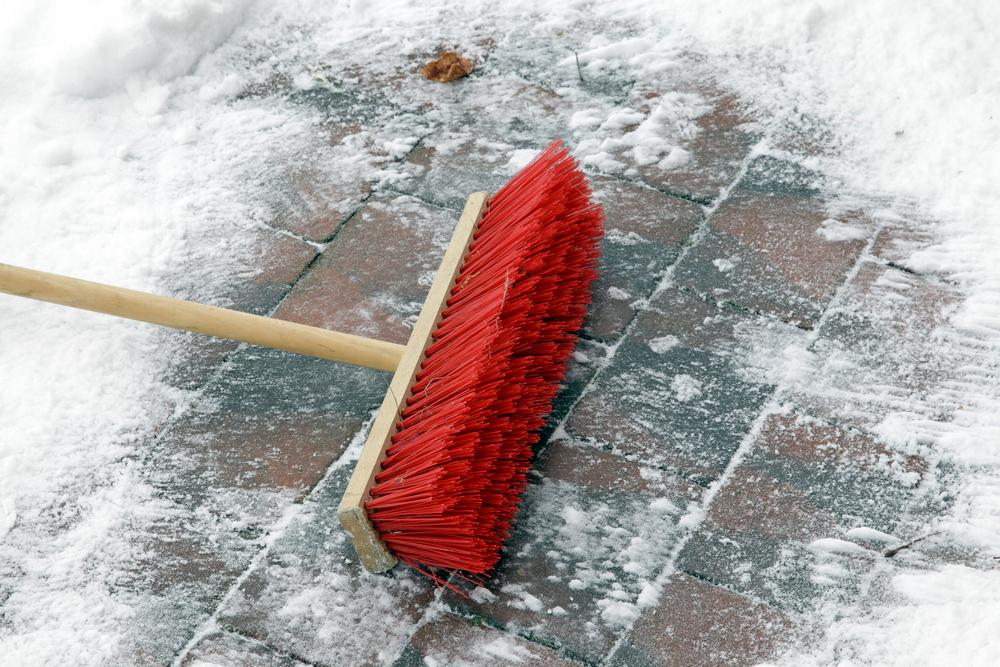 Push Broom for Snow Removal