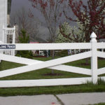 PVC Vinyl Crossbuck Fence