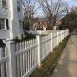 Vinyl Picket Fence Surrounding House