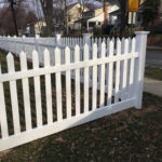 Front Lawn Vinyl Picket Fence