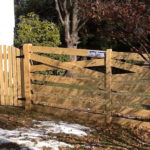 Wood 6 Board Estate Fence