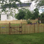 Wood Picket Fence and Walk Gate