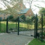 Automated Gate with Railing