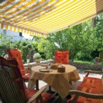 Large Awning over sitting area