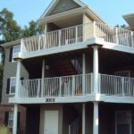 White Vinyl Balcony Railing