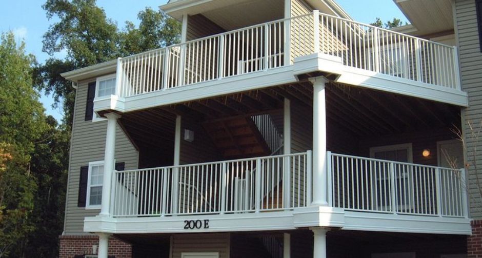 Residential Coated Iron Balcony Railing
