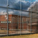 Barbed Tape Chain Link Fence In Prison