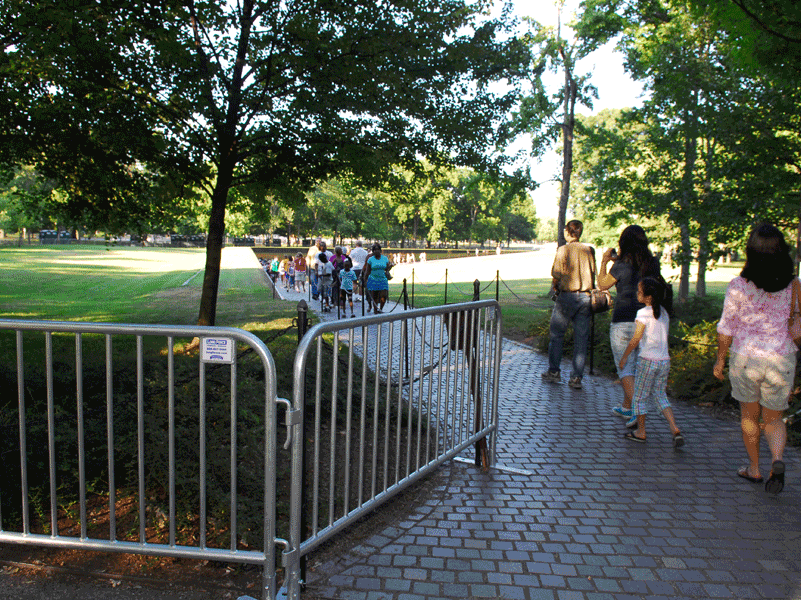 Park Walkway Barricade Fence