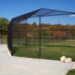 Baseball Backstop Black Coated Fence