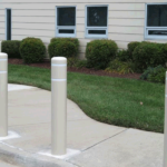 Fixed Bollards on Walkway