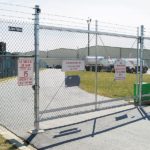 Cantilever Slide Gate Warehouse Driveway