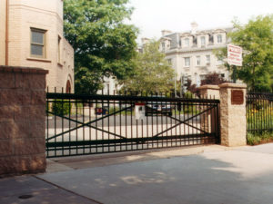 Anti Ram Cantilever Slide Gate in Embassy