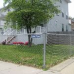 Galvanized Chain Link Fence Near Sidewalk