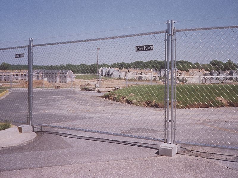 Chain Link Temporary Fence Near New Township