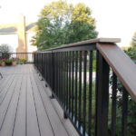 Composite Deck and Iron Railing