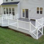 Composite Deck and White Railing
