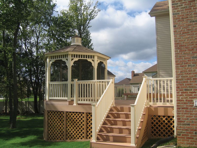 Gazebo Over Wood Deck