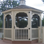 Vinyl Gazebo On A Deck