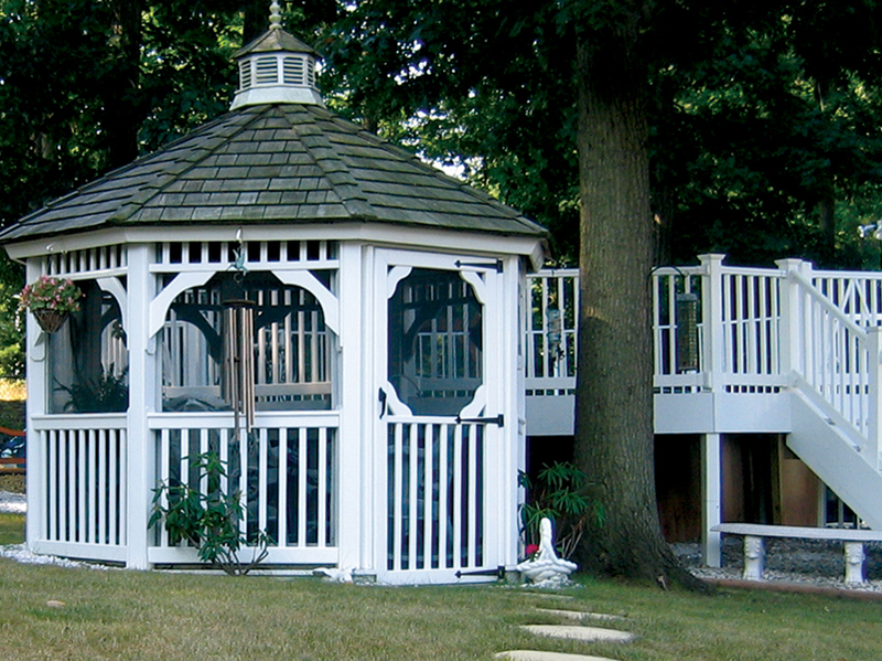 Gazebo with Wind Chimes