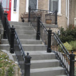Iron Handrail on Stairs