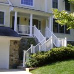 Vinyl Handrail on Porch and Stairs