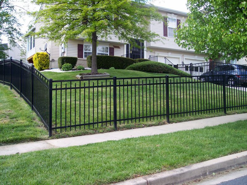 Residential Ornamental Iron Fence and Panels | Long Fence