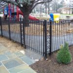 Kids Playground Ornamental Iron Custom Fence