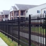 Ornamental Iron Embassy Fence On Sidewalk