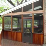 Wood Screened Porch and Deck
