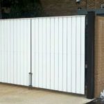 White Vinyl Utility Enclosure Gate