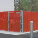 Chain Link Privacy Slate Utility Enclosure