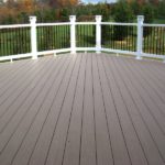 Vinyl Deck and Custom Iron Railing