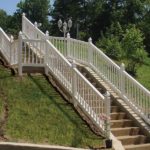 vinyl Handrail on Outdoor Stairs