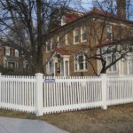 Vinyl Picket Fence near Pathway