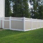 Vinyl Privacy Combo Fence and Gate