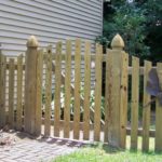 Spaced Board Wood Walk Gate