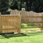 Spaced Board Wood Walk Gate