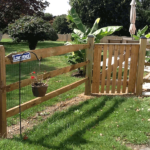 Spaced Wood Board Gate