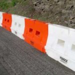 Water Barrier on Road Side