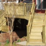 Raised Wood Deck and Stairs