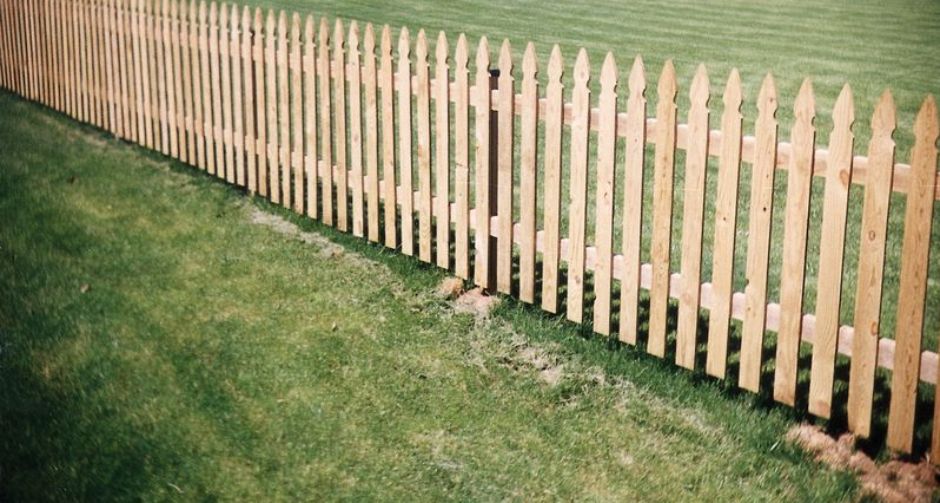 Wood Picket Spaced Fence