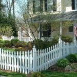 Residential Wood Painted Picket Fence