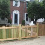 Red Cedar Wood Picket Fence